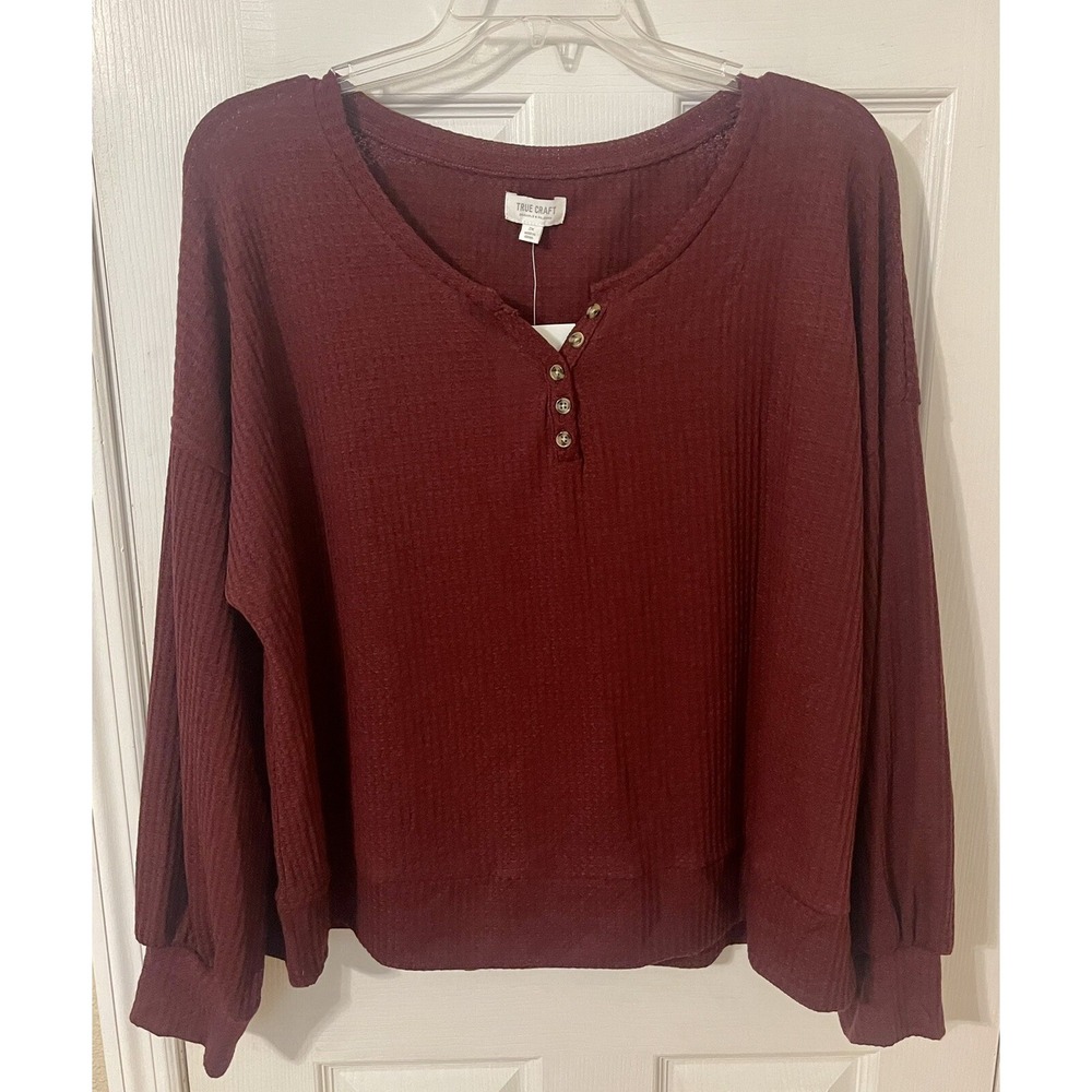 True Craft Burgundy Sweater Plus Size 2X. Brand New With Tags